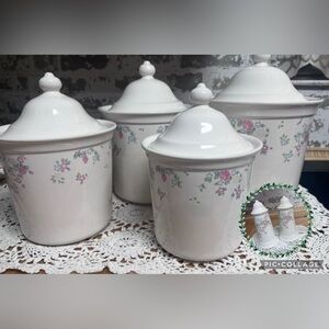 Pfaltzgraff Spectrum Garden Party Canister Set & Shakers